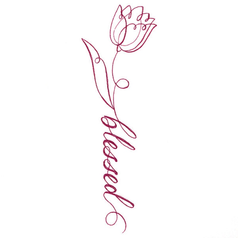 Blessed Calligraphy in Bloom – Tulip