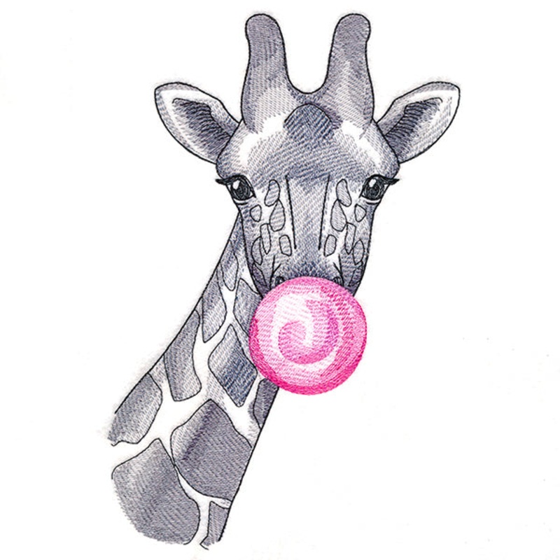 Bubble Gum Giraffe|10.37″ x 6.88″ / 263.32mm x 174.75mm|8.81″ x 5.85″ / 223.89mm x 148.51mm|7.78″ x 5.16″ / 197.66mm x 131.13mm|6.85″ x 4.55″ / 173.98mm x 115.52mm|All Sizes