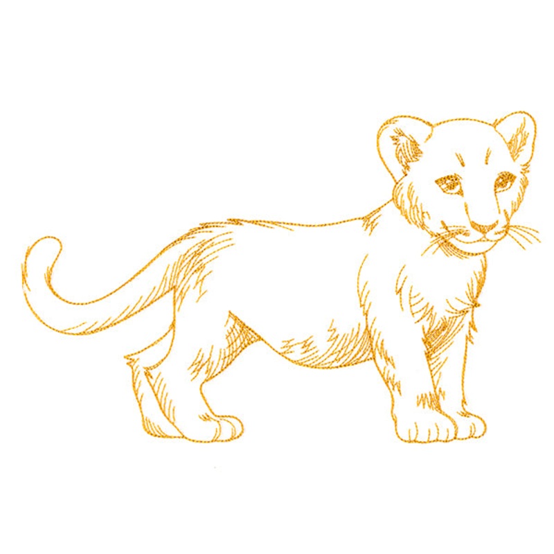 Charming Baby Lion Etching|5.89″ x 9.2″ / 149.54mm x 233.68mm|4.99″ x 7.8″ / 126.76mm x 198.12mm|4.38″ x 6.85″ / 111.29mm x 173.99mm|2.46″ x 3.85″ / 62.44mm x 97.79mm|All Sizes