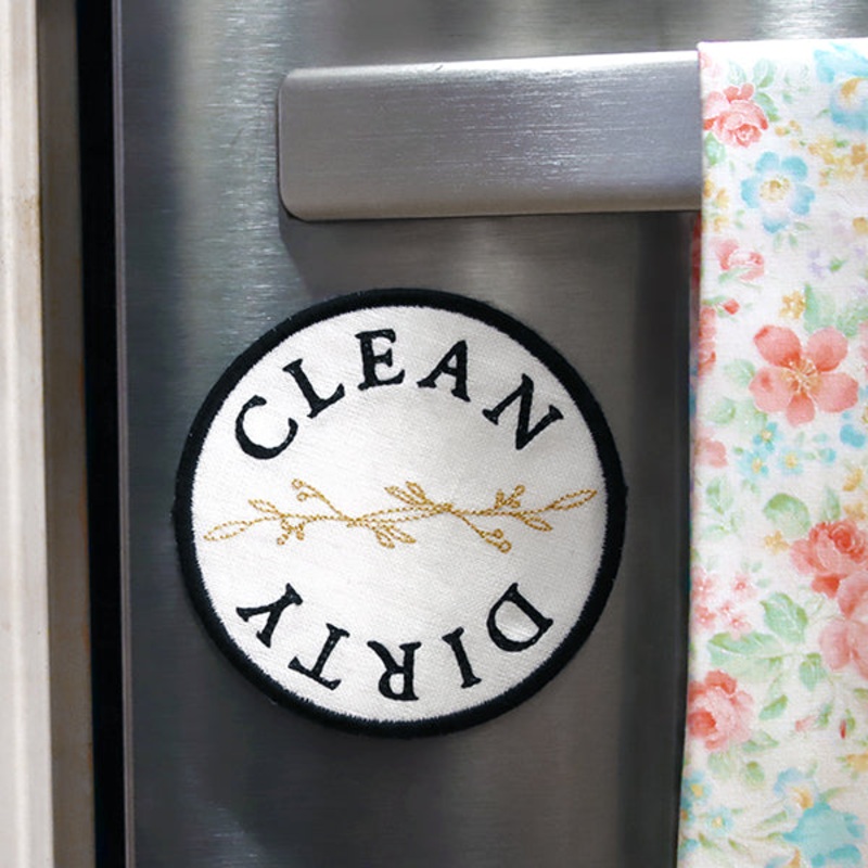 Clean or Dirty Dishes Magnet (In-the-Hoop)