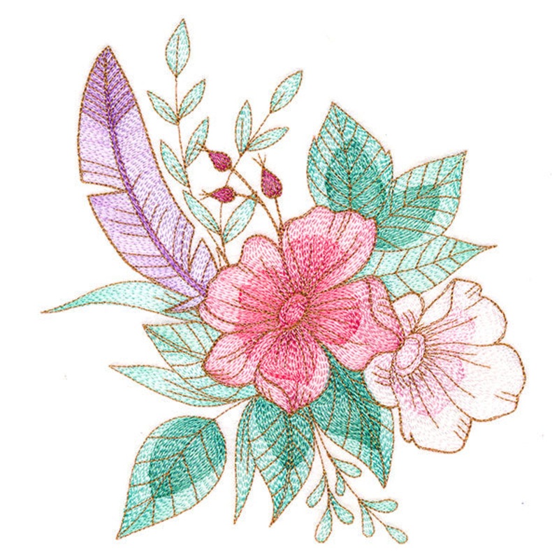 Dazzling Wild Rose Bouquet|7.58″ x 6.85″ / 192.53mm x 173.99mm|6.48″ x 5.85″ / 164.52mm x 148.55mm|5.37″ x 4.85″ / 136.34mm x 123.17mm|All Sizes