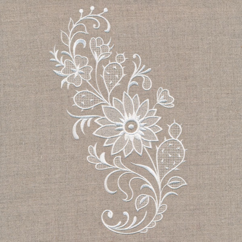 Exquisite Southwestern Curve (Whitework)