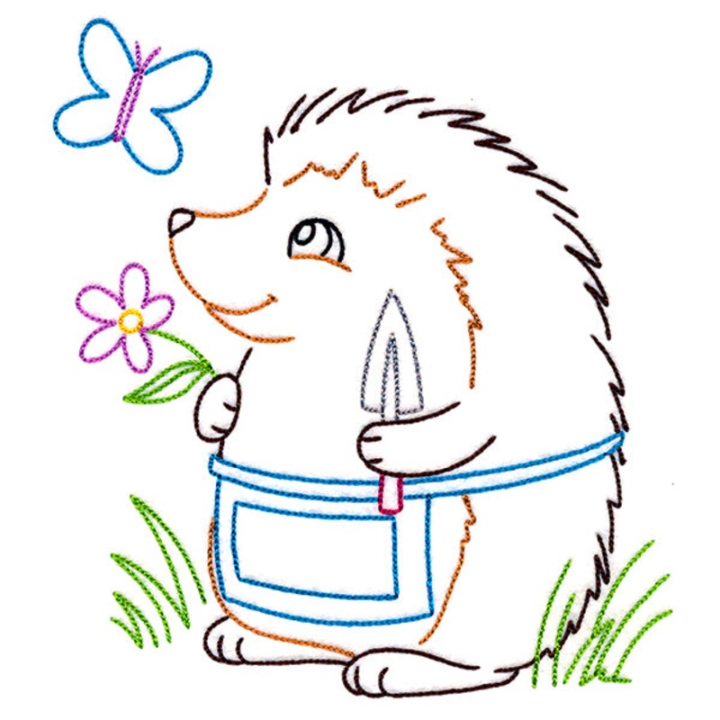 Backyard Friends – Hedgehog (Vintage)