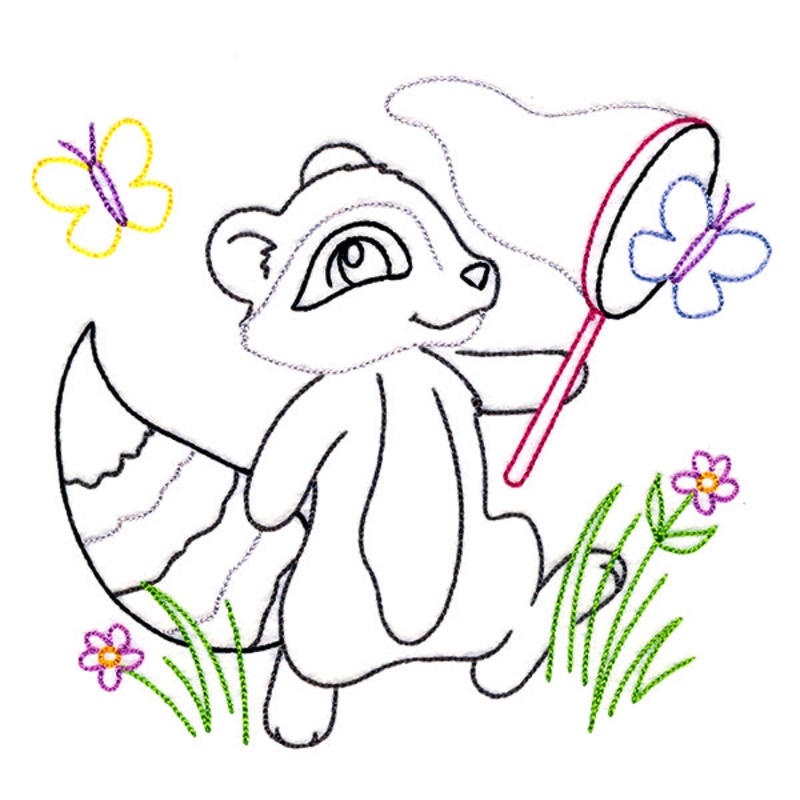 Backyard Friends – Raccoon (Vintage)