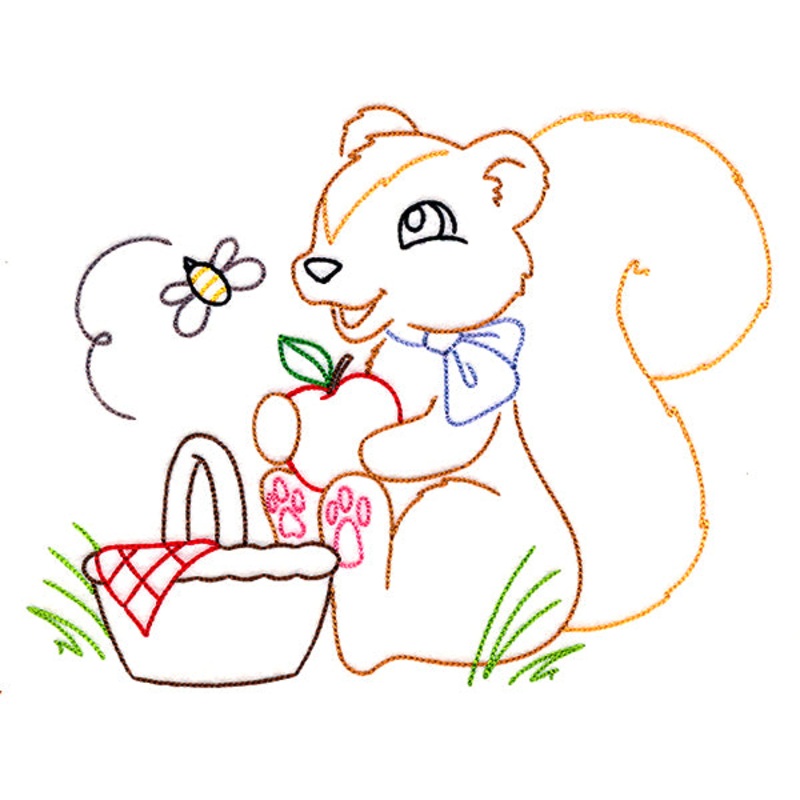 Backyard Friends – Squirrel (Vintage)