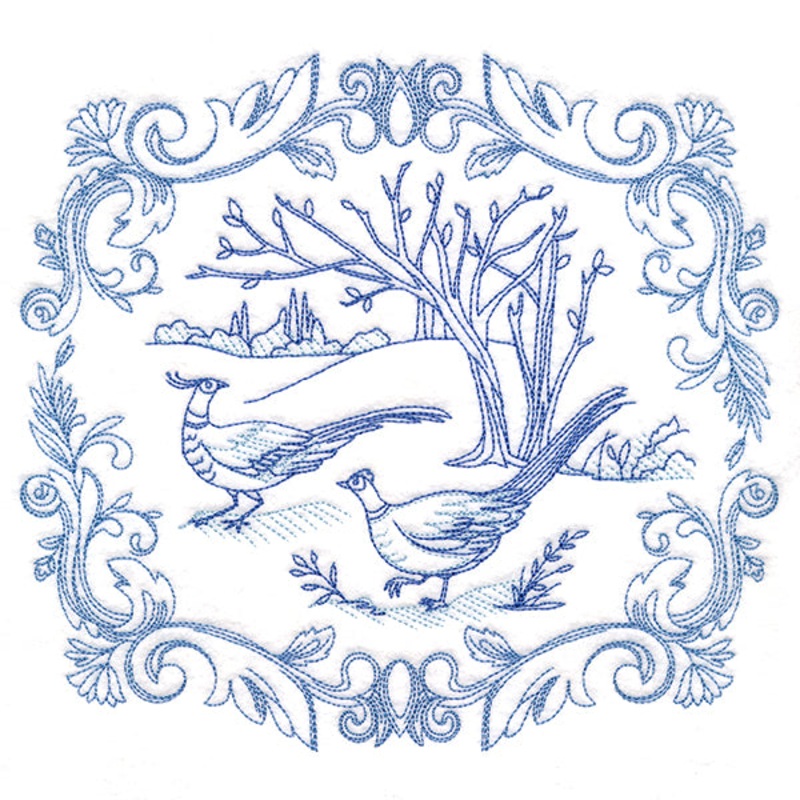 Countryside Farm Scene – Pheasants