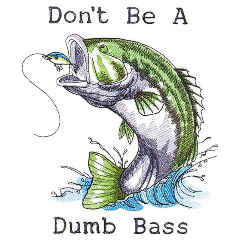 Don’t Be a Dumb Bass|7.8″ x 6.81″ / 198.12mm x 172.97mm|6.7″ x 5.85″ / 170.18mm x 148.59mm|5.53″ x 4.83″ / 140.46mm x 122.68mm|All Sizes