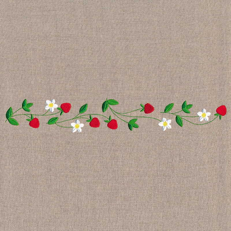 Fresh Strawberries in Bloom Border