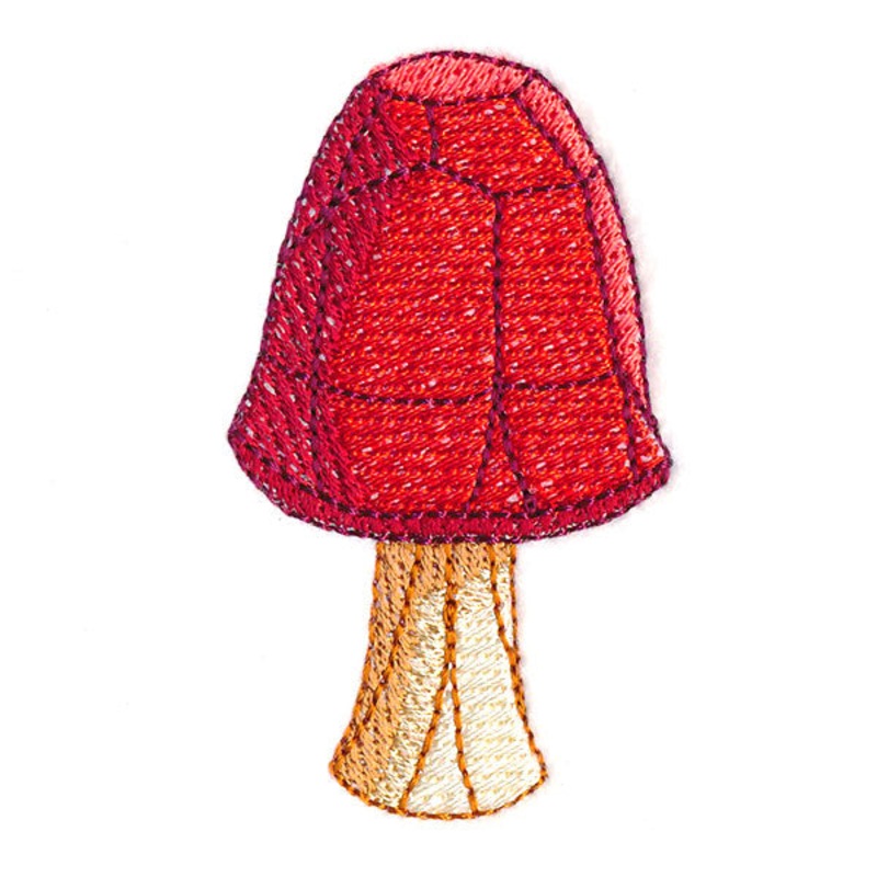 Carved Garden Mushroom|2.43″ x 1.4″ / 61.63mm x 35.49mm