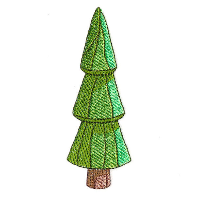 Carved Garden Tree|3.84″ x 1.35″ / 97.44mm x 34.21mm