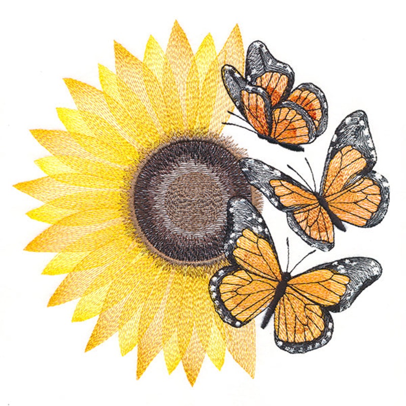Flourish to Flutter – Sunflower & Monarch