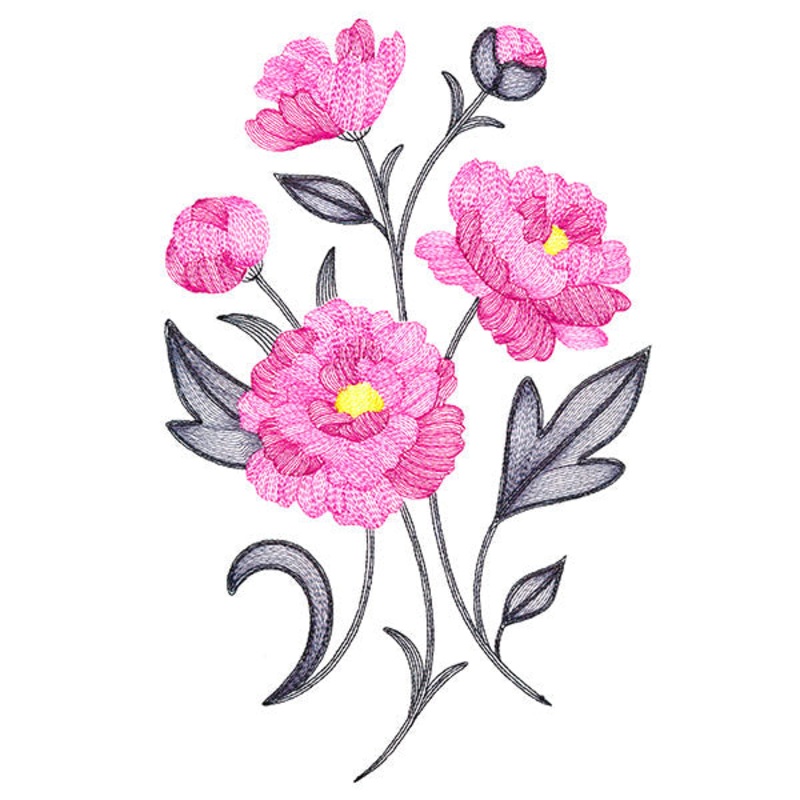 Flourishing Bouquet – Peonies|10.64″ x 6.85″ / 270.13mm x 173.94mm|8.28″ x 5.33″ / 210.43mm x 135.44mm|7.53″ x 4.84″ / 191.31mm x 123.03mm|6.85″ x 4.4″ / 173.91mm x 111.86mm|All Sizes