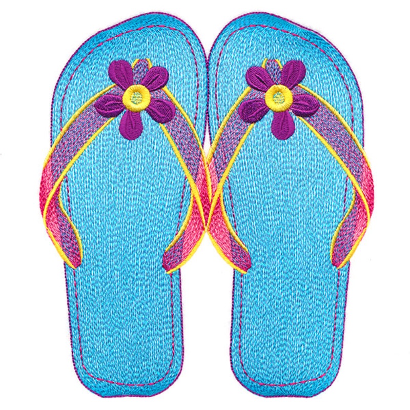Summer Fun Flip-Flops|7.79″ x 6.76″ / 197.87mm x 171.7mm|6.73″ x 5.85″ / 170.94mm x 148.59mm|5.59″ x 4.85″ / 141.99mm x 123.19mm|3.86″ x 3.35″ / 98.04mm x 85.09mm|All Sizes