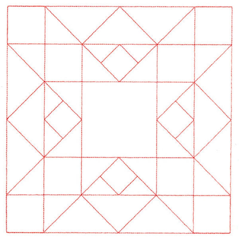 Traditional Quilting – Christmas Star (Double Run)