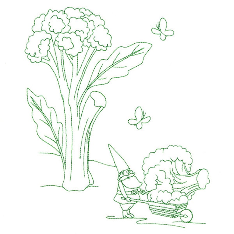 Vegetable Patch Garden Gnomes – Broccoli