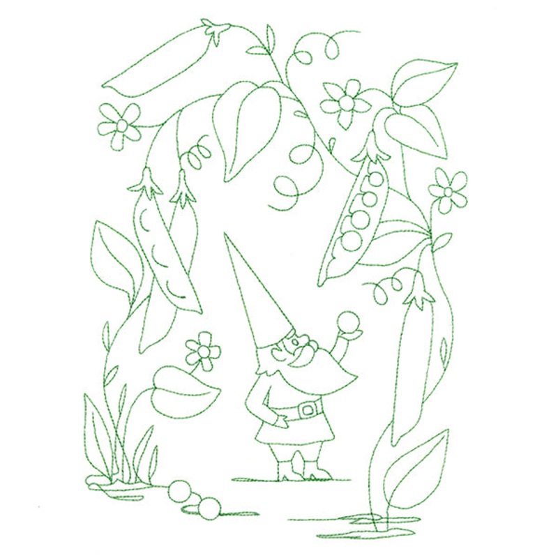 Vegetable Patch Garden Gnomes – Peas