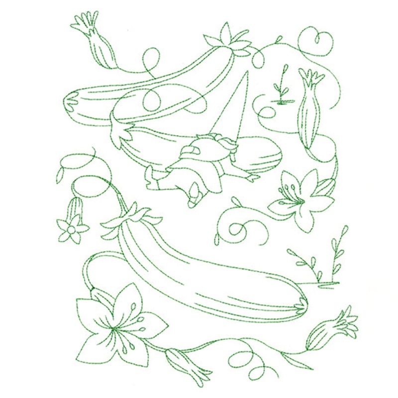 Vegetable Patch Garden Gnomes – Zucchini