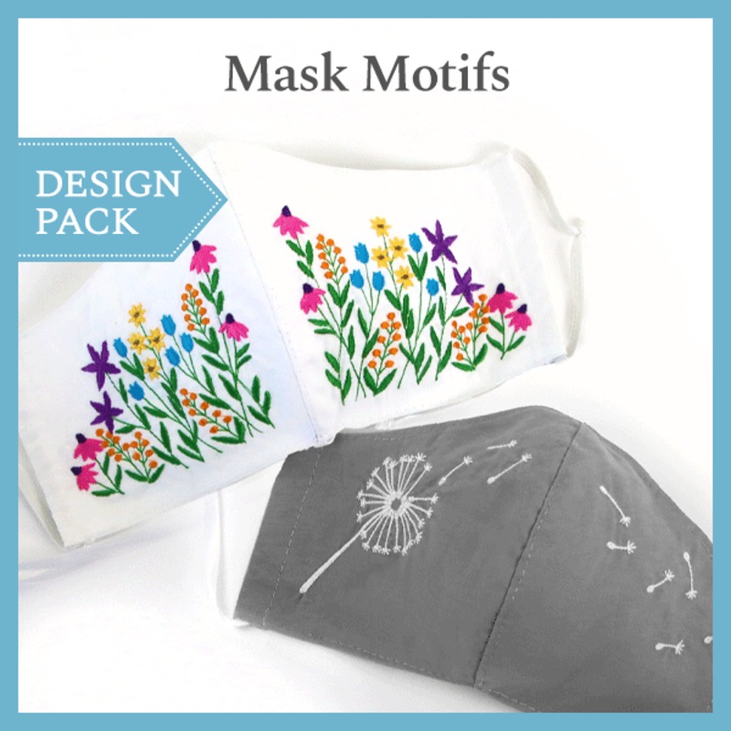 A Mask Motifs Design Pack|4.85″ x 4.63″ / 123.19mm x 117.6mm|4.48″ x 4.28″ / 113.79mm x 108.71mm|4.1″ x 3.92″ / 104.14mm x 99.57mm|All Sizes