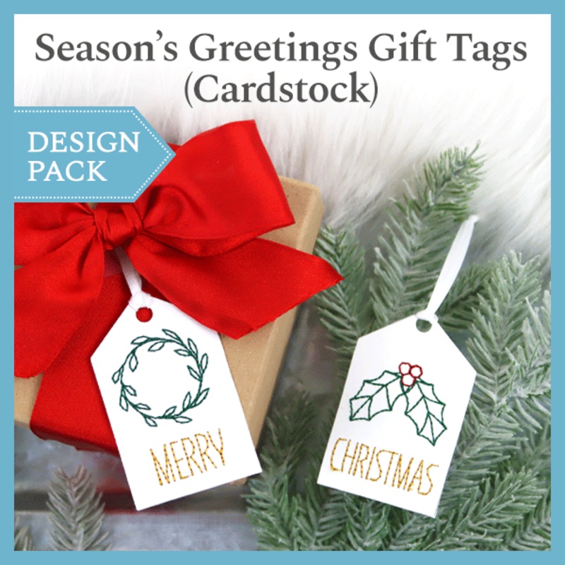 A Season’s Greetings Gift Tags (Cardstock) Design Pack