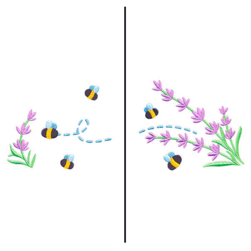 Buzzing Bees Mask Motif|4.14″ x 4.46″ / 105.16mm x 113.28mm|3.82″ x 4.11″ / 97.03mm x 104.39mm|3.5″ x 3.77″ / 88.9mm x 95.76mm|All Sizes