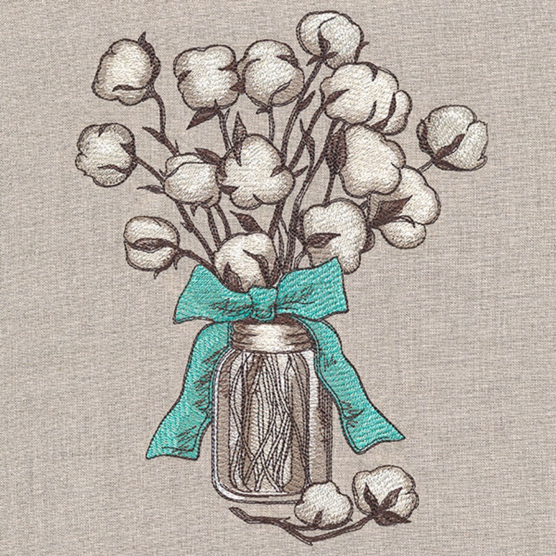 Charming Cotton Bouquet|8.85″ x 6.85″ / 224.79mm x 173.99mm|7.56″ x 5.85″ / 191.9mm x 148.55mm|6.26″ x 4.85″ / 158.99mm x 123.08mm|All Sizes