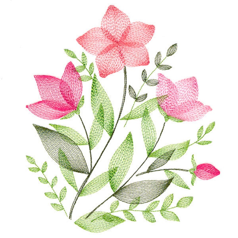 Delicate Wildflower Bouquet|7.8″ x 6.74″ / 198.07mm x 171.21mm|6.77″ x 5.85″ / 171.88mm x 148.59mm|5.61″ x 4.85″ / 142.47mm x 123.19mm|All Sizes