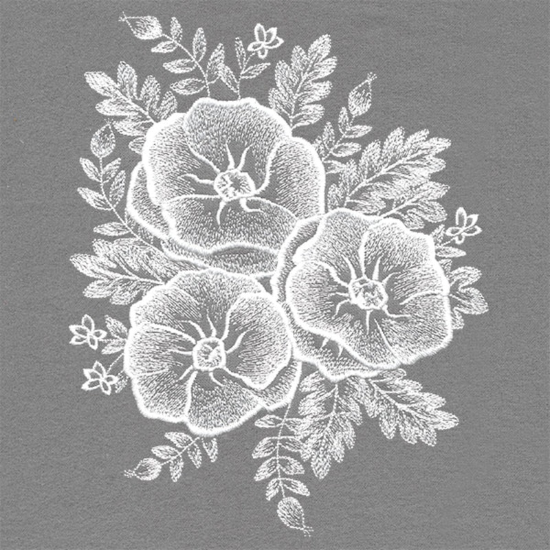 Elegance in Bloom Feature|8.66″ x 6.9″ / 219.96mm x 175.26mm|7.33″ x 5.85″ / 186.18mm x 148.59mm|6.07″ x 4.85″ / 154.18mm x 123.19mm|All Sizes