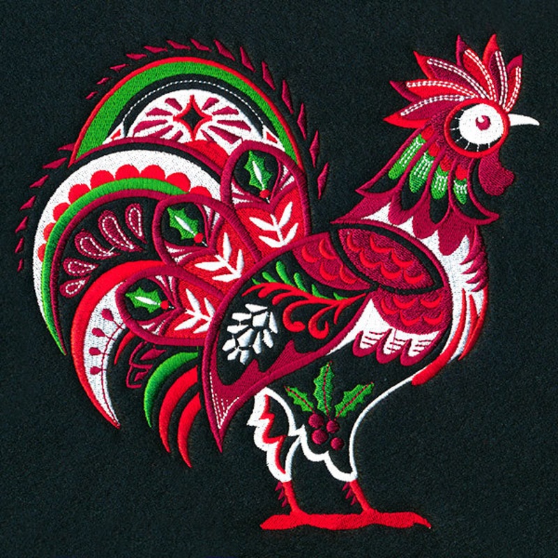 Country Christmas Rooster|7.33″ x 7.77″ / 186.18mm x 197.36mm|6.62″ x 7.01″ / 168.07mm x 178mm|5.86″ x 6.21″ / 148.91mm x 157.68mm|4.87″ x 5.16″ / 123.71mm x 130.96mm|3.68″ x 3.89″ / 93.35mm x 98.69mm|All Sizes