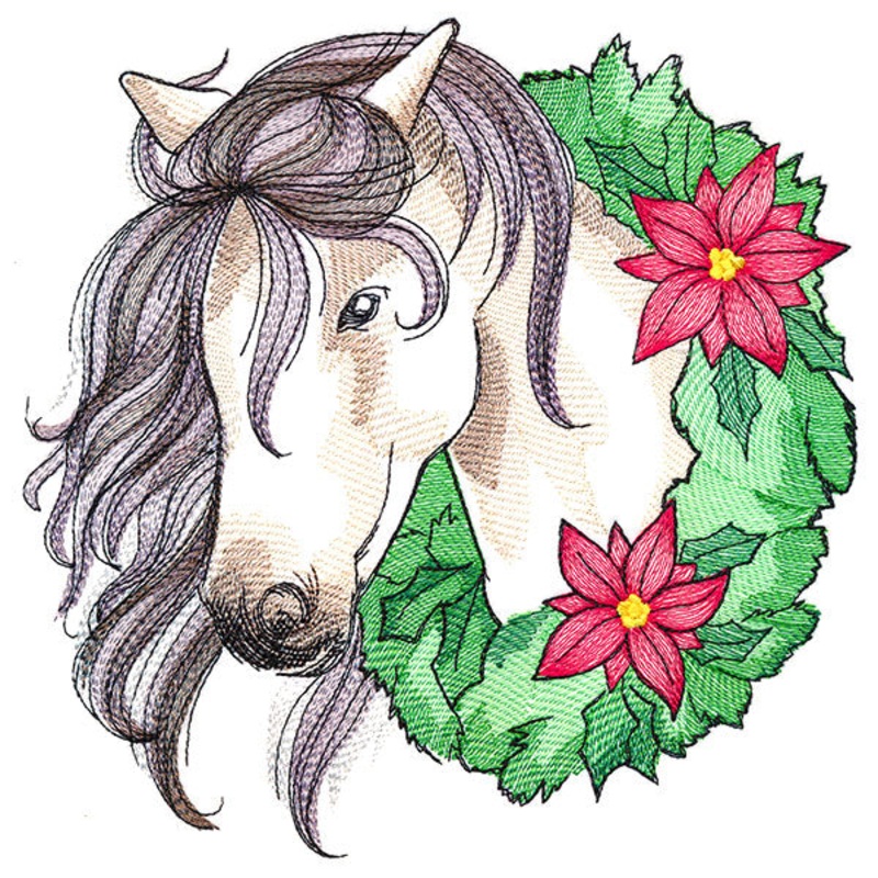 Elusive Holiday Stallion|7.69″ x 7.8″ / 195.33mm x 198.12mm|6.88″ x 6.98″ / 174.74mm x 177.18mm|5.85″ x 5.93″ / 148.58mm x 150.71mm|4.85″ x 4.92″ / 123.19mm x 124.97mm|All Sizes