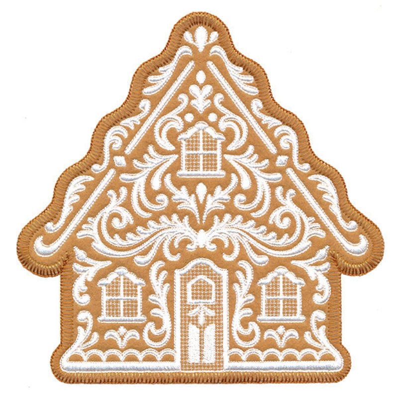 Exquisite Gingerbread House (Applique)
