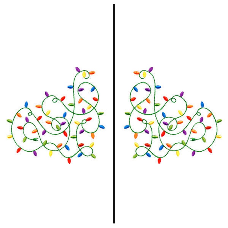 Fa-la-la Festive Lights Mask Motif