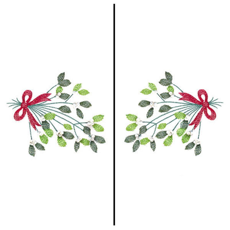 Fa-la-la Festive Mistletoe Mask Motif