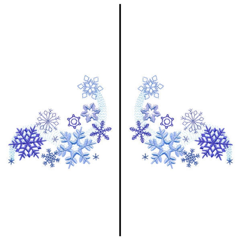 Fa-la-la Festive Snowflake Mask Motif