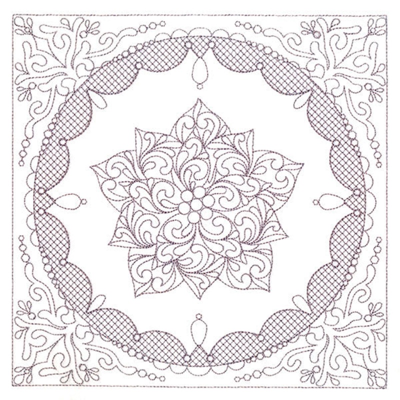 Festive Elegance – Poinsettia (Trapunto)