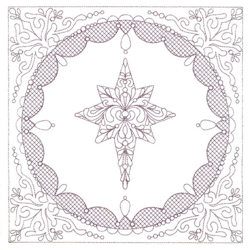 Festive Elegance – Star of Bethlehem (Trapunto)