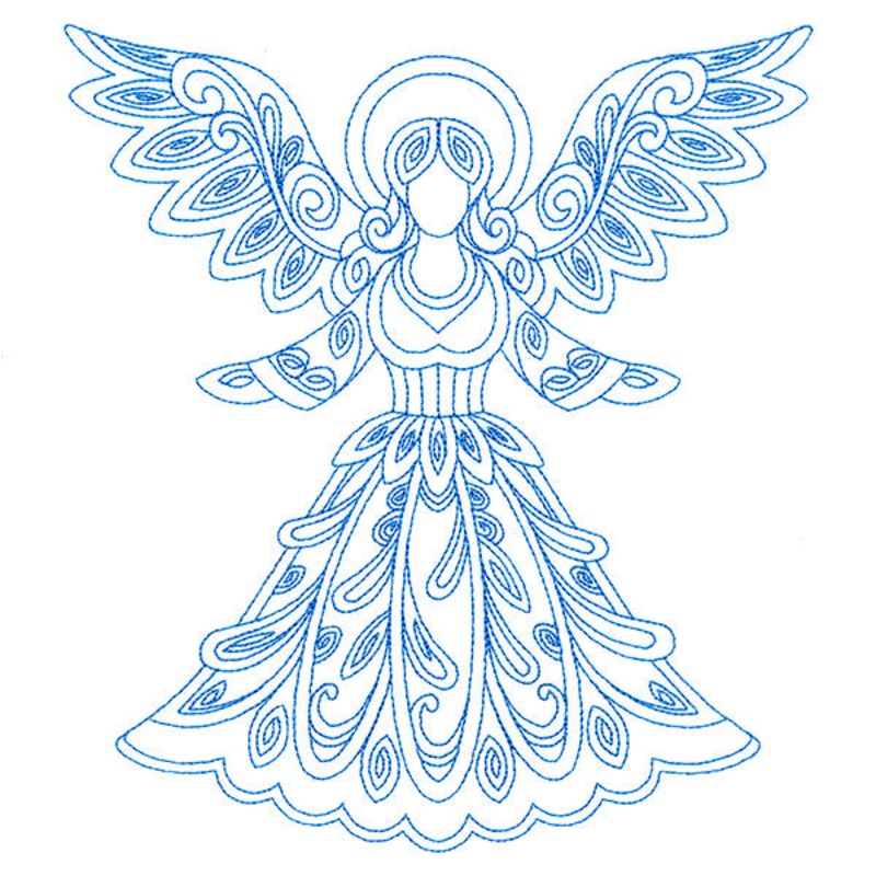 Very Merry Swirls – Angel|7.8″ x 7.09″ / 198.08mm x 180.18mm|6.85″ x 6.23″ / 173.96mm x 158.23mm|5.85″ x 5.32″ / 148.51mm x 135.13mm|4.85″ x 4.41″ / 123.15mm x 112.06mm|3.85″ x 3.5″ / 97.77mm x 88.93mm|All Sizes