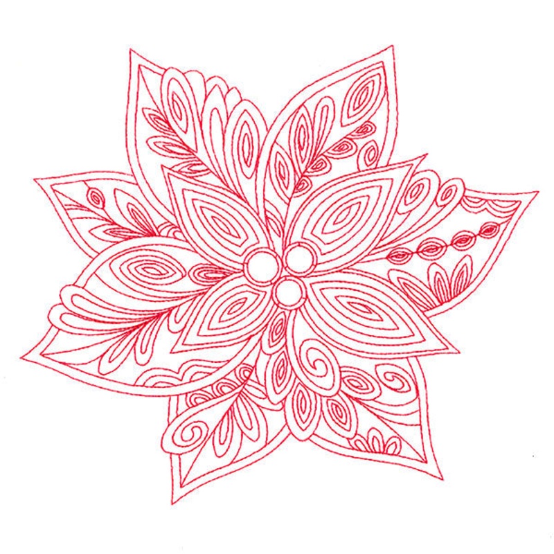 Very Merry Swirls – Poinsettia