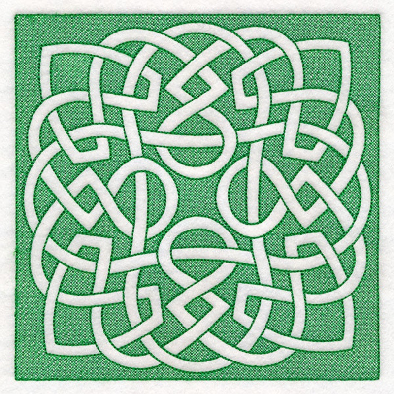 Celtic Knotwork Square 1 (Trapunto)
