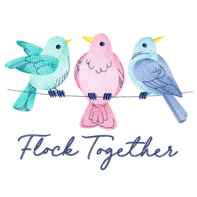 Flock Together|6.84″ x 9.32″ / 173.74mm x 236.73mm|5.73″ x 7.8″ / 145.42mm x 198.12mm|4.85″ x 6.61″ / 123.17mm x 167.81mm|All Sizes