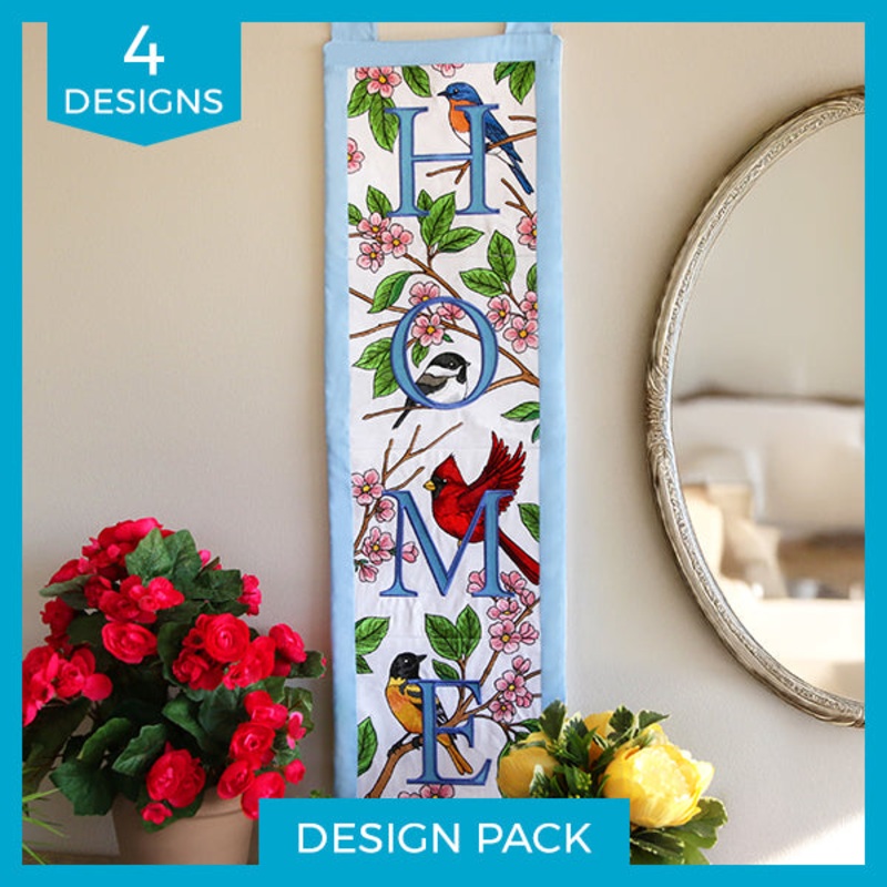 Spring Into HOME Bird Squares Design Pack