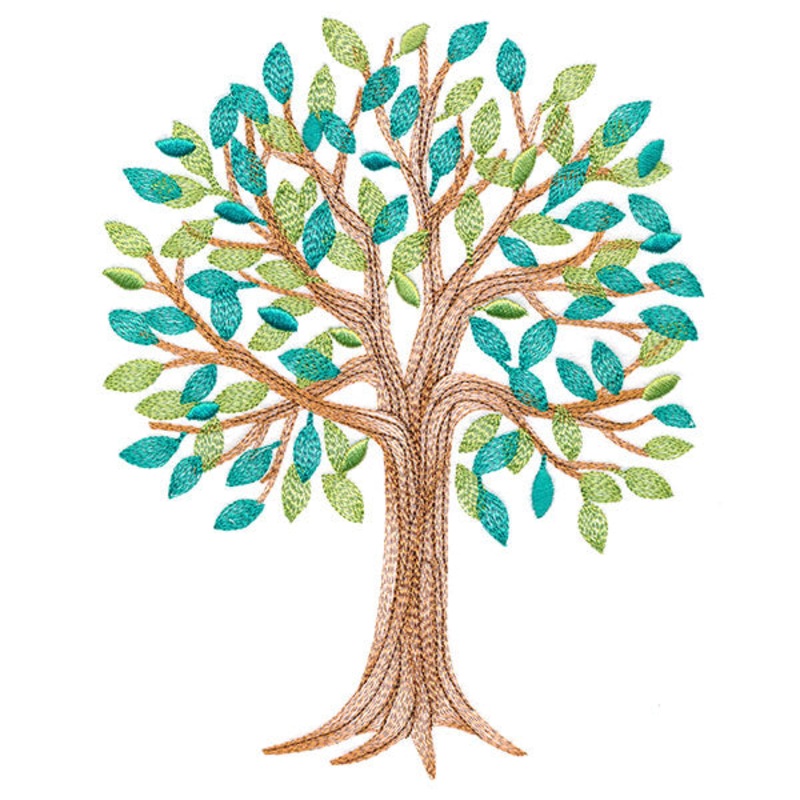 Summertime Tree|8.44″ x 6.72″ / 214.39mm x 170.72mm|7.67″ x 6.11″ / 194.9mm x 155.22mm|6.91″ x 5.51″ / 175.58mm x 139.85mm|6.01″ x 4.79″ / 152.69mm x 121.63mm|All Sizes