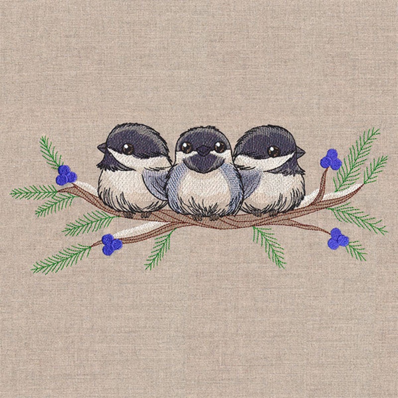 Sweet Snowy Chickadees|4.74″ x 11.75″ / 120.4mm x 298.45mm|3.79″ x 9.4″ / 96.25mm x 238.76mm|3.14″ x 7.8″ / 79.87mm x 198.12mm|2.76″ x 6.85″ / 70.14mm x 173.99mm|All Sizes