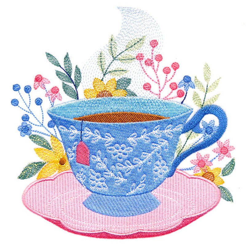 Tea Time and Blooms|6.6″ x 6.35″ / 167.64mm x 161.29mm|5.8″ x 5.59″ / 147.34mm x 141.9mm|4.91″ x 4.72″ / 124.63mm x 119.83mm|4.11″ x 3.95″ / 104.47mm x 100.35mm|3.31″ x 3.18″ / 84.14mm x 80.75mm|All Sizes