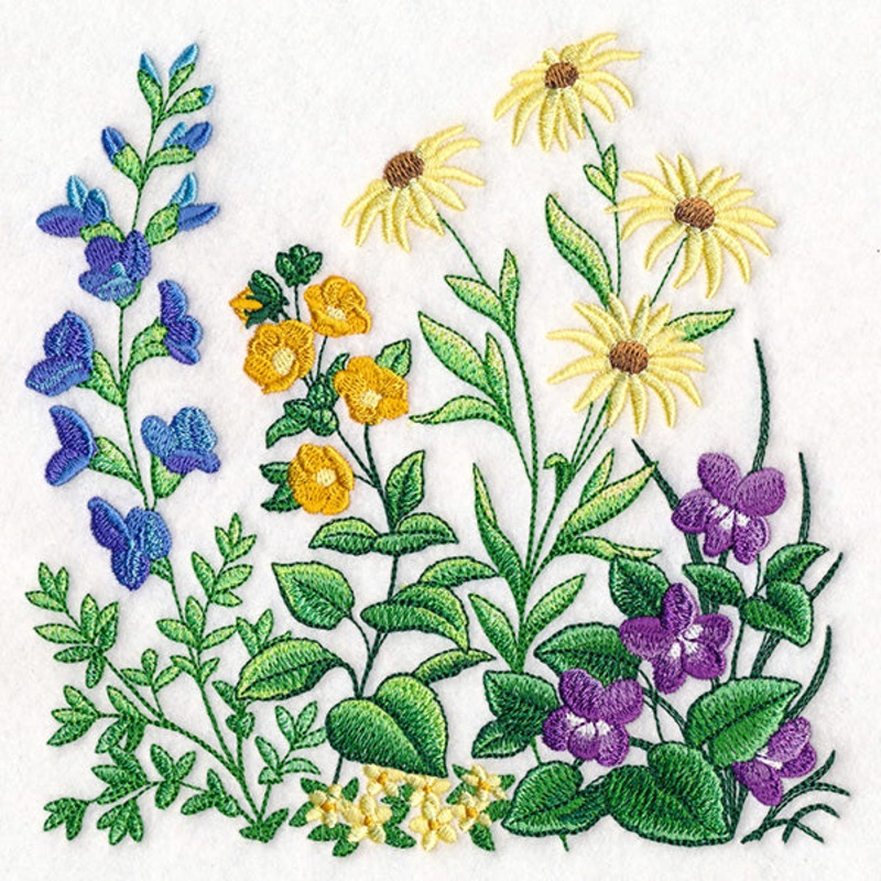 Wildflowers in Bloom Square 1|7.8″ x 7.78″ / 198.21mm x 197.69mm|6.87″ x 6.85″ / 174.43mm x 173.97mm|5.87″ x 5.85″ / 148.98mm x 148.55mm|4.86″ x 4.85″ / 123.49mm x 123.17mm|All Sizes