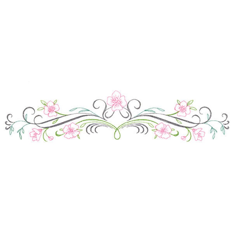 Blooming Calligraphic Border|2.68″ x 11.75″ / 67.95mm x 298.42mm|2.14″ x 9.39″ / 54.36mm x 238.61mm|1.77″ x 7.79″ / 45.08mm x 197.99mm|1.56″ x 6.85″ / 39.62mm x 174.04mm|All Sizes