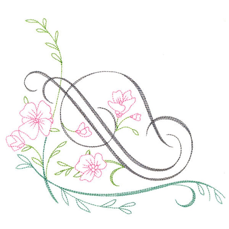 Blooming Calligraphic Corner|5.85″ x 6.77″ / 148.59mm x 171.96mm|4.85″ x 5.62″ / 123.19mm x 142.65mm|3.32″ x 3.85″ / 84.44mm x 97.78mm|All Sizes