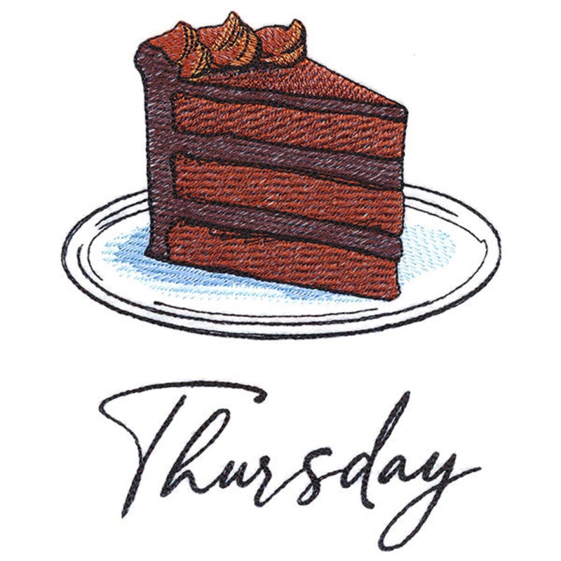 Chocolate Cake on Thursday|5.39″ x 4.41″ / 136.81mm x 112.11mm|3.67″ x 3″ / 93.25mm x 76.2mm|All Sizes