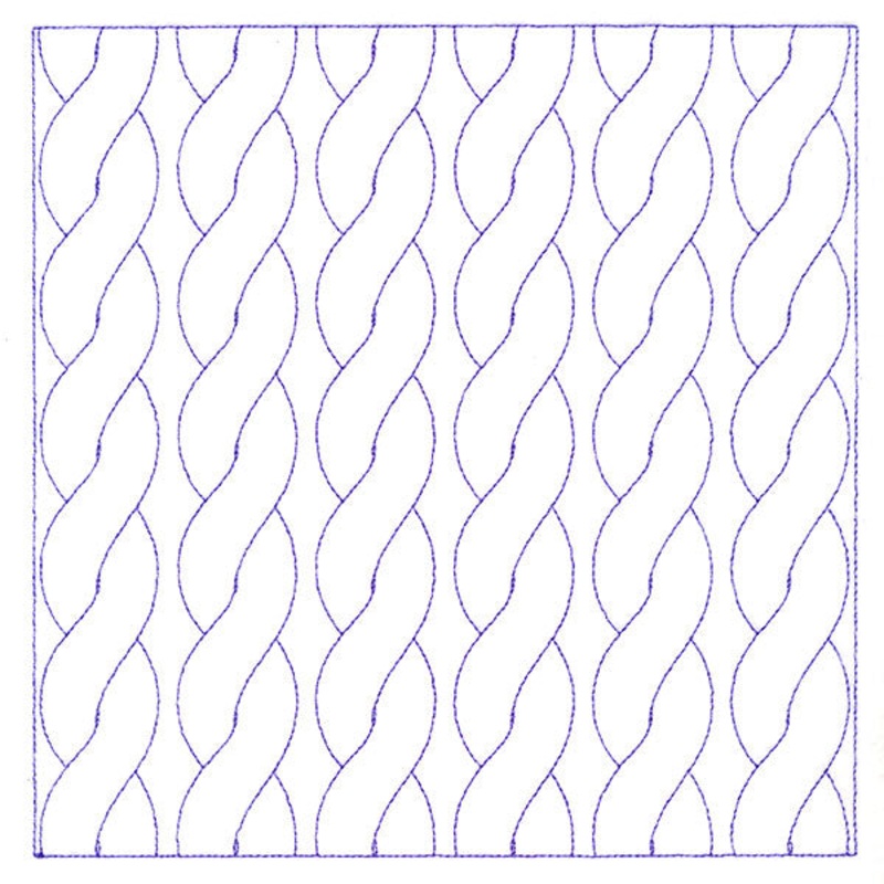 Classic Cable Square (Double Run)