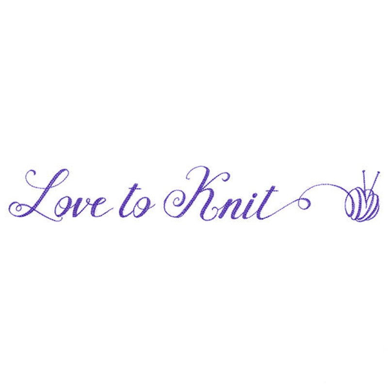 Crafty Calligraphy – Love to Knit