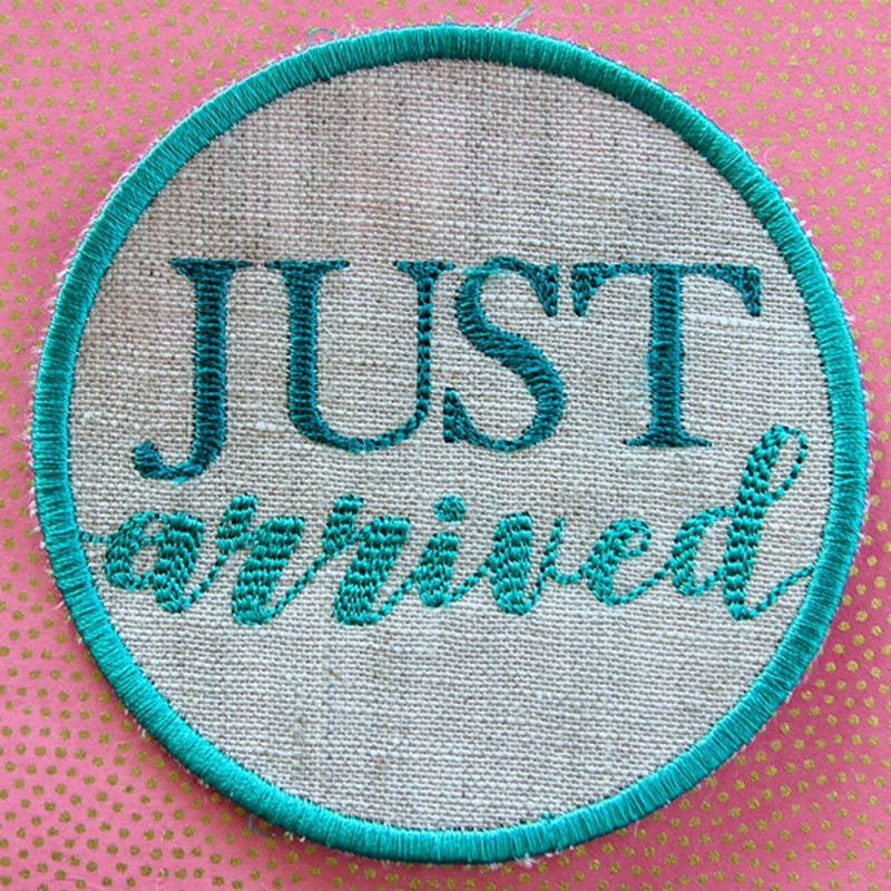 First Year Milestone Marker – Just Arrived (In-the-Hoop)